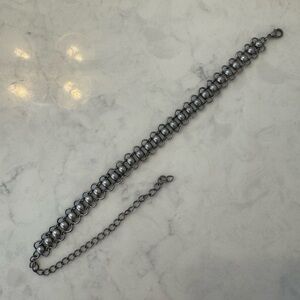 Silver Chain Link “Choker” Necklace
